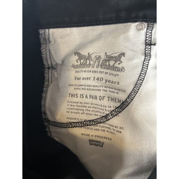 Levis 541 Mens Size 31x30 Black Jeans Dark Wash Straight Leg - Picture 9 of 13